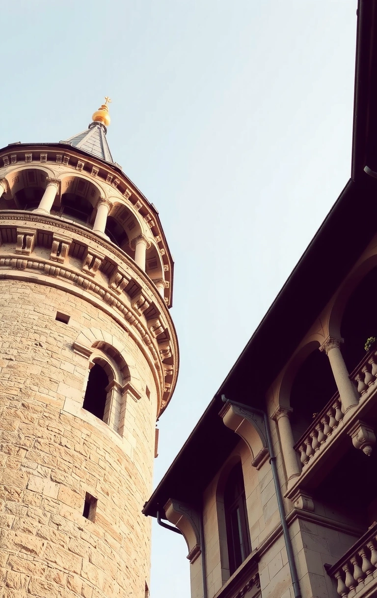 Galata Tower architectural detail